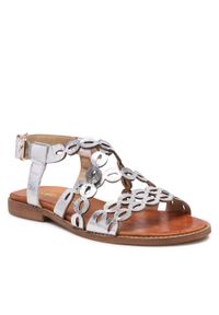 Sandały Roberto 3022 Srebrny Lico. Kolor: srebrny. Materiał: skóra #1