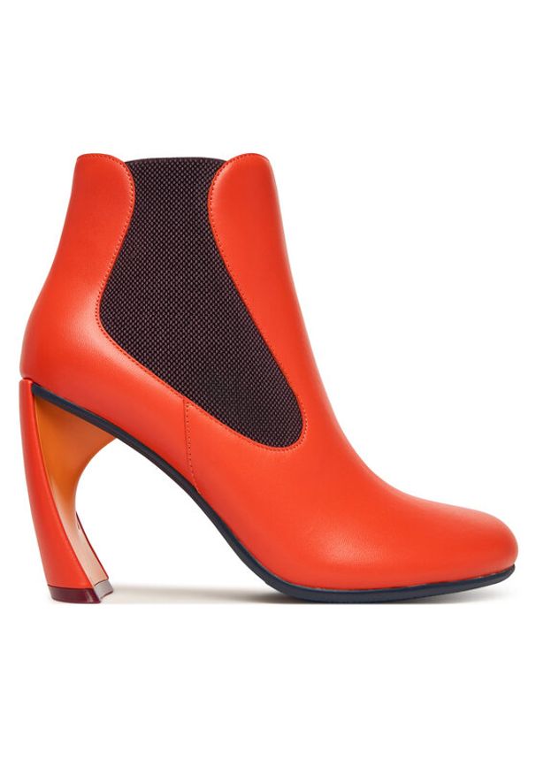 United Nude Botki Zuma Flow Hi 1095492416 Pomarańczowy. Kolor: pomarańczowy. Materiał: skóra