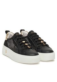 Patrizia Pepe Sneakersy PPJ308.31 Czarny. Kolor: czarny. Materiał: materiał #6