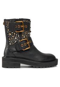 Kurt Geiger Botki 225-Hackney Biker Boot 546505109 Czarny. Kolor: czarny. Materiał: skóra #1