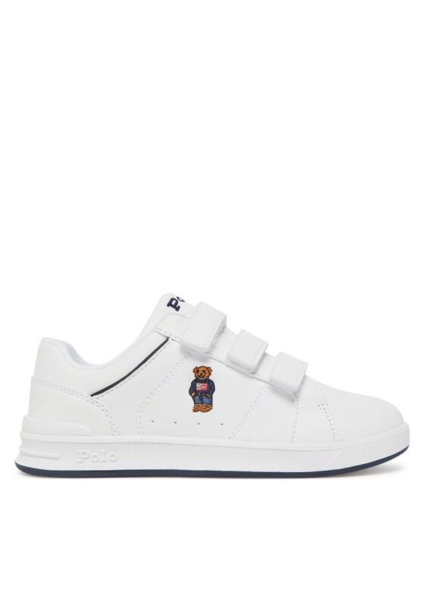 Polo Ralph Lauren Sneakersy Heritage Court IV Ezz Bear RL02939101 Biały. Kolor: biały. Materiał: skóra