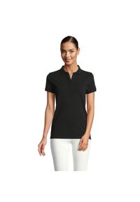 SOL'S - Damska koszulka polo Sol's Owen. Typ kołnierza: polo. Kolor: czarny. Materiał: bawełna #1