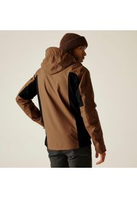 Regatta - Kurtka turystyczna przeciwdeszczowa męska Birchdale wodoodporna. Kolor: brązowy. Materiał: tkanina, poliester. Sport: turystyka piesza #2