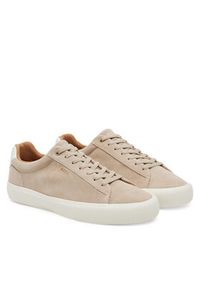 BOSS Sneakersy Aiden 50536521 Beżowy. Kolor: beżowy. Materiał: zamsz, skóra #5
