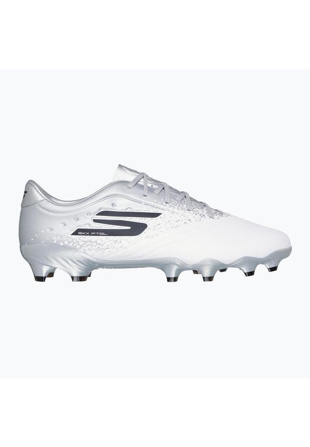 skechers - Buty piłkarskie męskie SKECHERS Razor 1.5 Academy FG. Kolor: biały. Sport: piłka nożna