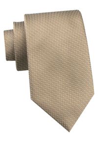 Krawat Męski - Chattier - Jasny Odcień Beżu, Mikrowzór. Kolor: brązowy, wielokolorowy, beżowy. Materiał: tkanina. Styl: klasyczny, wizytowy, elegancki