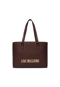 Love Moschino - LOVE MOSCHINO Torebka JC4190PP0HKD0301 Brązowy. Kolor: brązowy. Materiał: skórzane