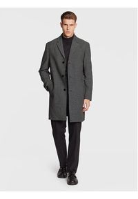 Calvin Klein Płaszcz wełniany Statement K10K109952 Czarny Regular Fit. Kolor: czarny. Materiał: bawełna #5