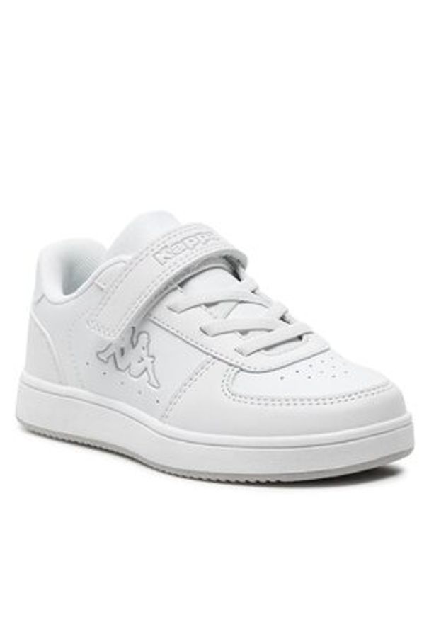 Kappa Sneakersy Logo Malone Ev Kid 36185LW Biały. Kolor: biały. Materiał: skóra