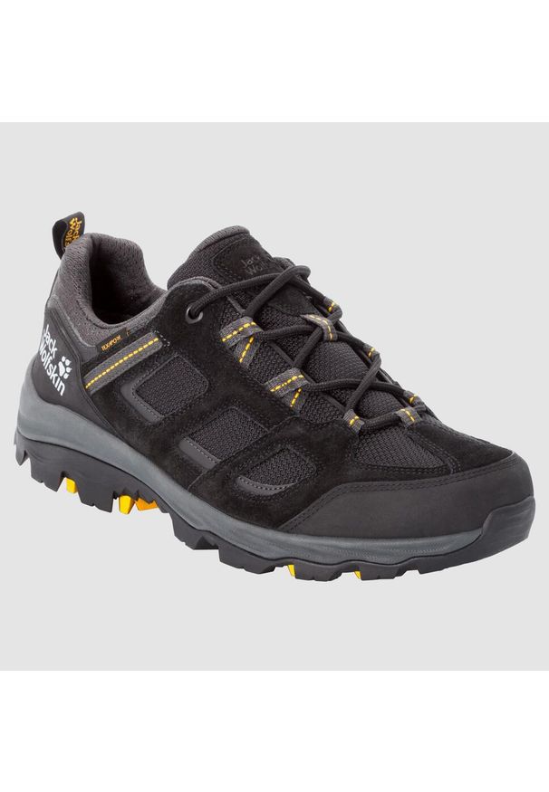 Buty trekkingowe męskie Jack Wolfskin Vojo 3 Texapore Low. Zapięcie: sznurówki. Kolor: wielokolorowy, czarny, brązowy. Materiał: skóra. Szerokość cholewki: normalna