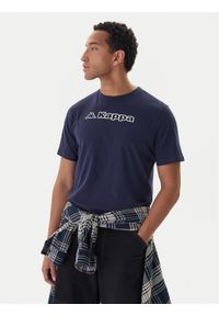 Kappa T-Shirt Feddu 311H7HW Granatowy Regular Fit. Kolor: niebieski. Materiał: bawełna #1