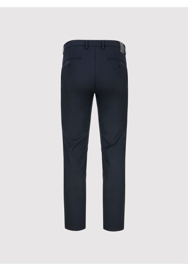 Pako Lorente - PAKO LORENTE – Casualowe granatowe spodnie męskie. Okazja: na co dzień. Kolor: niebieski. Materiał: poliester, elastan, wiskoza. Wzór: gładki. Sezon: jesień. Styl: casual
