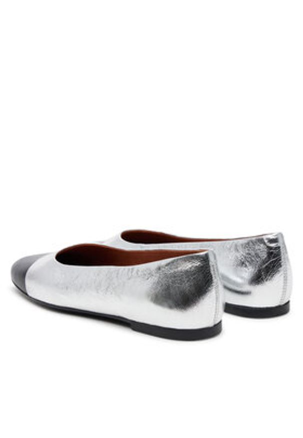Vagabond Shoemakers Baleriny Jolin 5508-619-72 Srebrny. Kolor: srebrny. Materiał: skóra