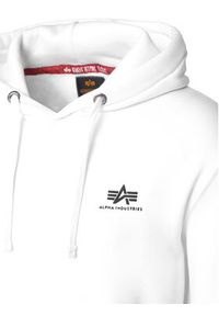 Alpha Industries Bluza Basic 196318 Biały Regular Fit. Kolor: biały. Materiał: bawełna #2
