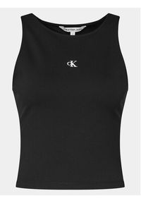 Calvin Klein Jeans Top Archival J20J223107 Czarny Slim Fit. Kolor: czarny. Materiał: syntetyk, wiskoza #4