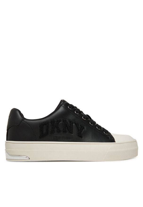 DKNY Trampki York K3511777 Czarny. Kolor: czarny. Materiał: skóra