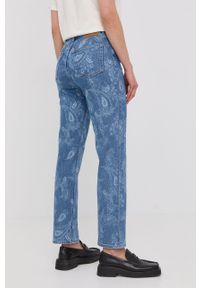 The Kooples jeansy damskie medium waist. Okazja: na co dzień. Kolor: niebieski. Styl: casual #3
