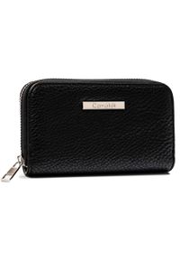 4U CAVALDI - Portfel na zamek 4U Cavaldi ABT-01-BL czarny. Kolor: czarny. Materiał: skóra ekologiczna #1
