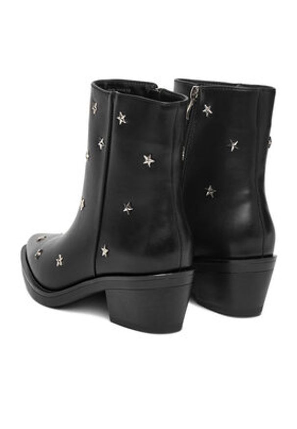 DeeZee Botki 23689-13 Czarny. Kolor: czarny. Materiał: materiał, syntetyk