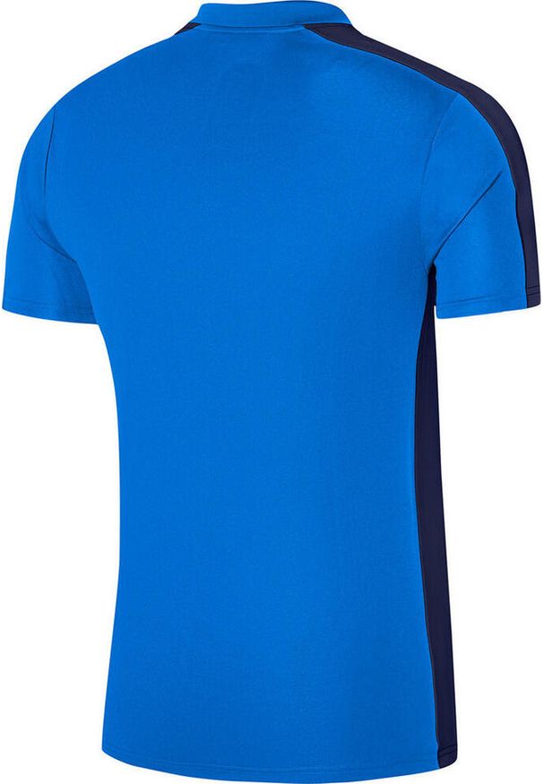 Koszulka sportowa męska Nike DF Academy 23 SS Polo. Typ kołnierza: polo. Kolor: niebieski. Sport: piłka nożna