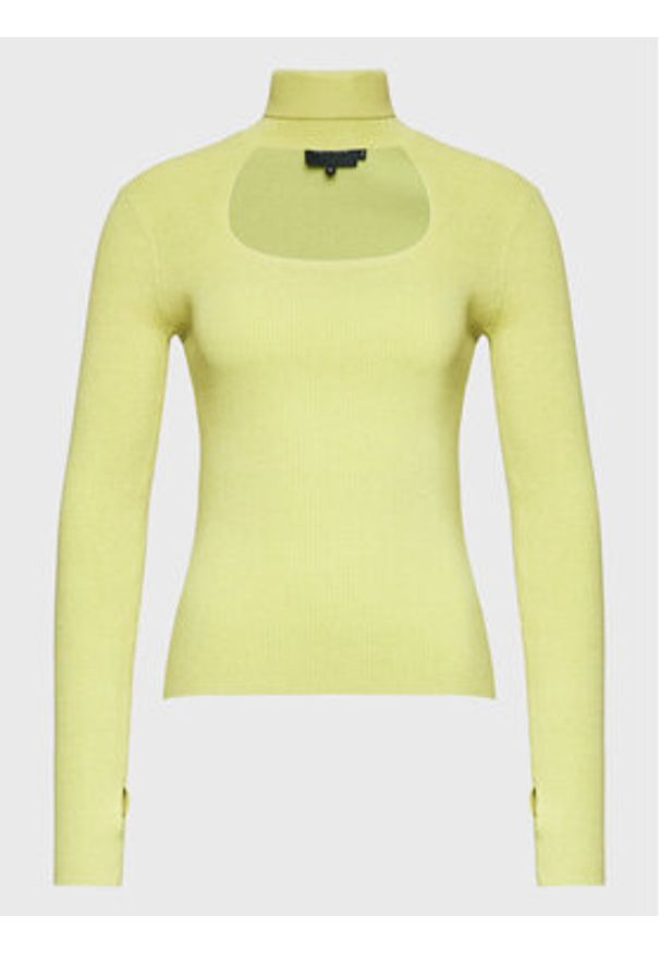 Herskind Golf Vita 4631853 Zielony Slim Fit. Typ kołnierza: golf. Kolor: zielony. Materiał: bawełna