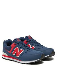 New Balance Sneakersy GC574KIK Granatowy. Kolor: niebieski. Materiał: skóra. Model: New Balance 574 #4