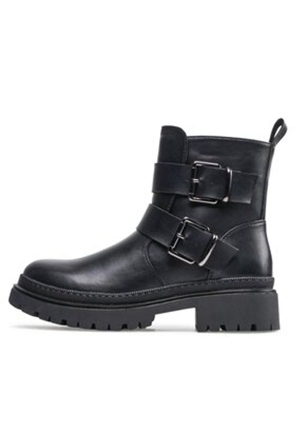 Jenny Fairy Botki WS5680-16 Czarny. Kolor: czarny. Materiał: skóra