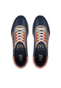 EA7 Emporio Armani Sneakersy 7X000541 AF18609 MZ579 Granatowy. Kolor: niebieski. Materiał: skóra #3
