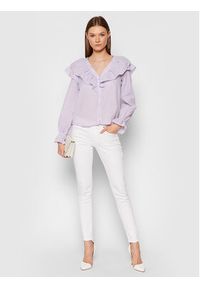 Vero Moda Koszula Puri 10265958 Fioletowy Regular Fit. Kolor: fioletowy. Materiał: syntetyk #3