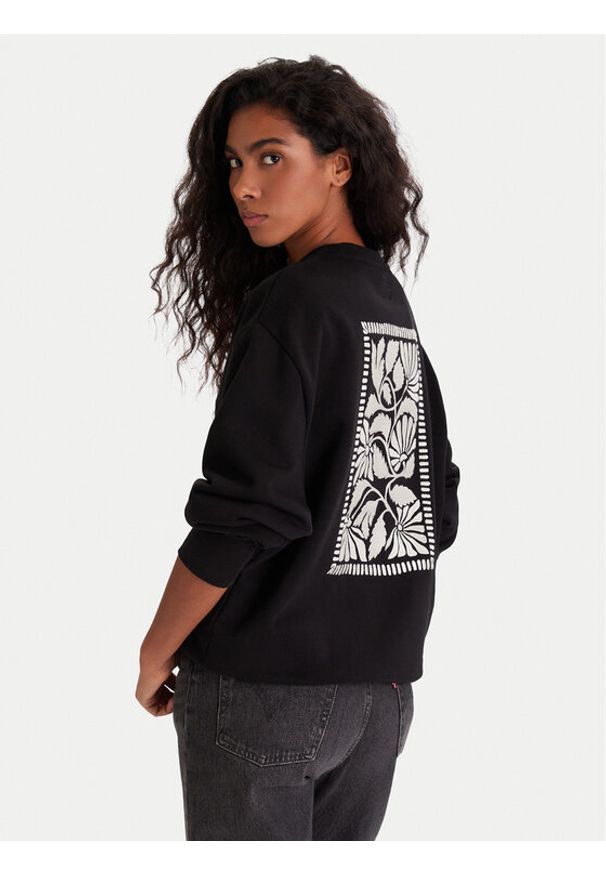 Mustang Bluza Burley 1016772 Czarny Oversize. Kolor: czarny. Materiał: bawełna