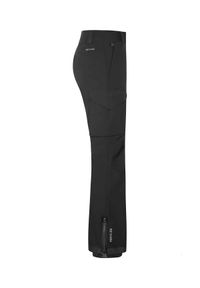 MONCLER - Czarne spodnie narciarskie. Kolor: czarny. Materiał: futro, materiał. Styl: klasyczny #3