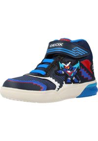 Geox - Buty GEOX J GRAYJAY BOY B Niebieski. Kolor: niebieski. Materiał: syntetyk, tkanina. Sport: turystyka piesza