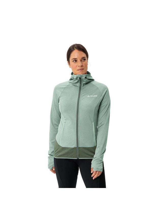 Vaude - Bluza damska z kapturem VAUDE Tekoa II. Typ kołnierza: kaptur. Kolor: zielony