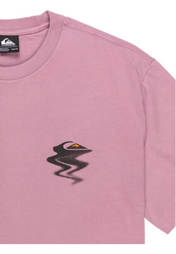 Quiksilver T-Shirt Elderberry EQYZT08200 Fioletowy Regular Fit. Kolor: fioletowy. Materiał: bawełna