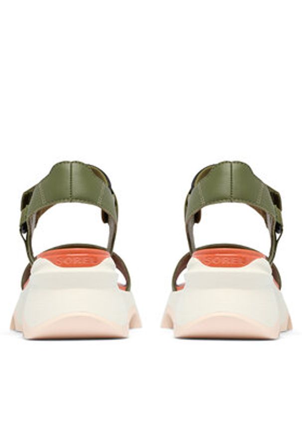 sorel - Sorel Sandały KINETIC™ Impact Y-Strap High 2030461 Zielony. Kolor: zielony. Materiał: skóra