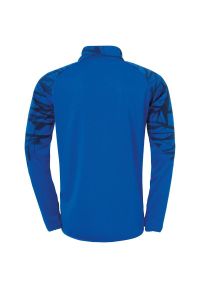 UHLSPORT - Dziecięcy dżersej z długim rękawem z zamkiem 1/4 Uhlsport Goal 25. Kolor: niebieski. Materiał: jersey. Długość rękawa: długi rękaw. Długość: długie