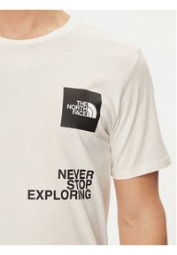 The North Face T-Shirt Foundation Coordinates NF0A882Z Écru Regular Fit. Materiał: bawełna