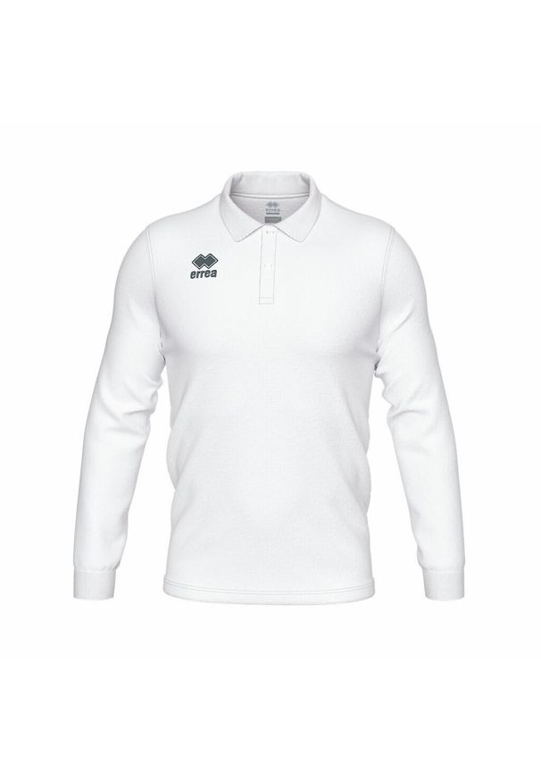 ERREA - Koszulka polo z długim rękawem Errea Evo. Typ kołnierza: polo. Kolor: biały. Długość rękawa: długi rękaw. Długość: długie. Styl: sportowy