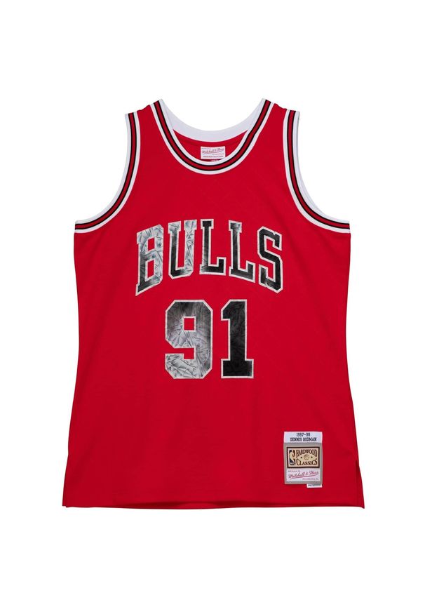 Mitchell & Ness - Koszulka Nba Chicago Bulls Dennis Rodman. Kolor: czerwony. Sport: koszykówka
