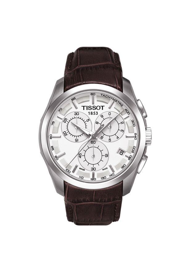 Zegarek Męski TISSOT Couturier Chronograph T-CLASSIC T035.617.16.031.00. Materiał: materiał. Styl: elegancki