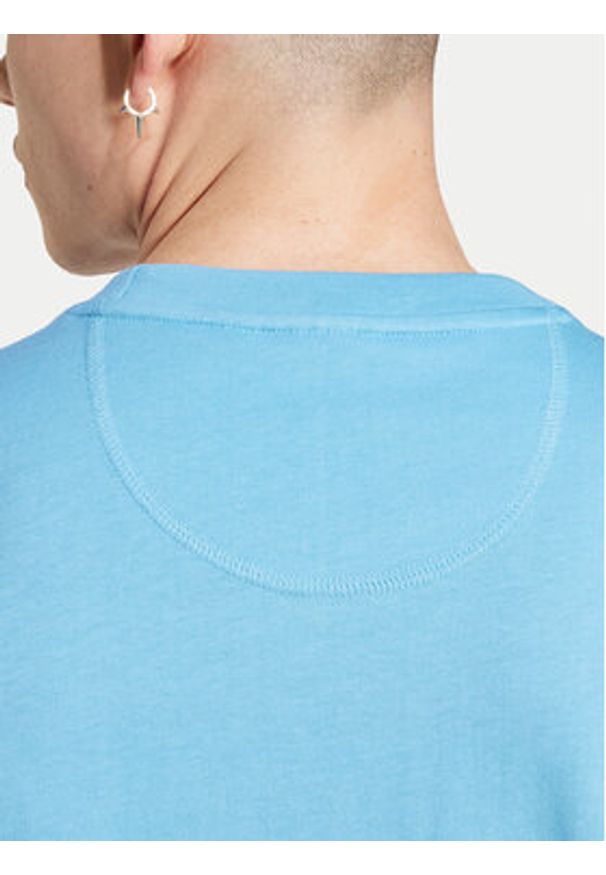 Adidas - adidas T-Shirt Trefoil Essentials IZ2099 Błękitny Regular Fit. Kolor: niebieski. Materiał: bawełna