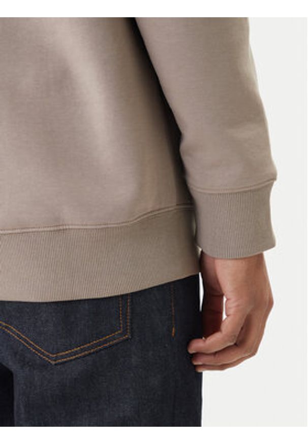 Hugo - HUGO Bluza Dettil 50533689 Beżowy Relaxed Fit. Kolor: beżowy. Materiał: bawełna