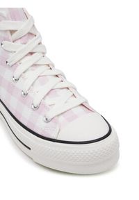 Converse Trampki Chuck Taylor All Star Lift Platform Gingham A13663C Różowy. Kolor: różowy. Materiał: materiał. Obcas: na platformie #4