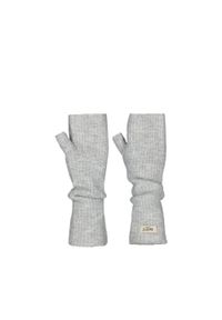 Mitenki damskie Barts Darty. Kolor: szary. Wzór: prążki #1