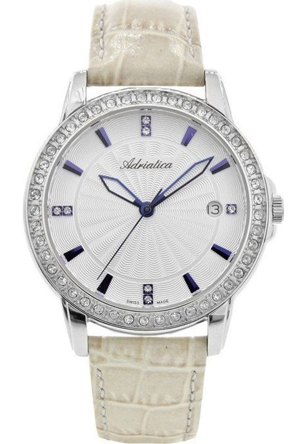 Zegarek Adriatica Zegarek Damski Adriatica na Pasku A3416.52B3QZ - Swarovski Zegarek Swiss Made