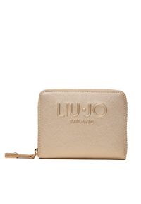 Liu Jo Portfel Ecs M Zip Around AF5156 E0087 Złoty. Kolor: złoty. Materiał: skóra