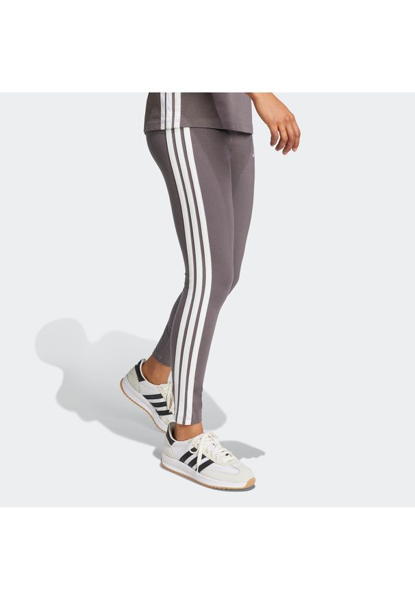 Adidas - Legginsy fitness damskie ADIDAS. Materiał: włókno, materiał, bawełna. Sport: fitness