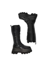 DeeZee Kozaki 2163-2 Czarny. Kolor: czarny. Materiał: syntetyk, materiał #5