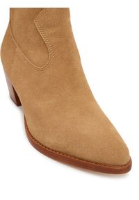 Lauren Ralph Lauren - LAUREN RALPH LAUREN Botki 802974389001 Brązowy. Kolor: brązowy. Materiał: zamsz, skóra