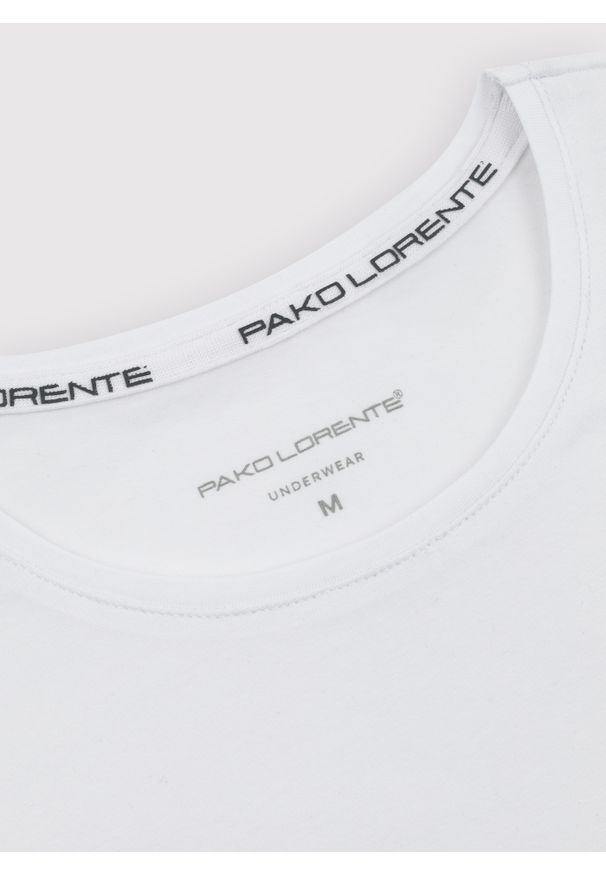 Pako Lorente - PAKO LORENTE – Męski longsleeve w białym kolorze, dwupak. Kolor: biały, czarny. Materiał: bawełna, elastan. Długość rękawa: długi rękaw. Długość: długie. Wzór: gładki